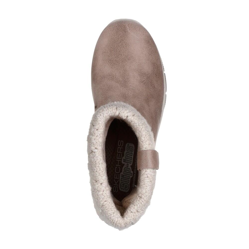 CONFORTABLE Y Calido BUTIN FEMME Skechers Slip-ins Easy Cozy  Weather GRIS 5/7