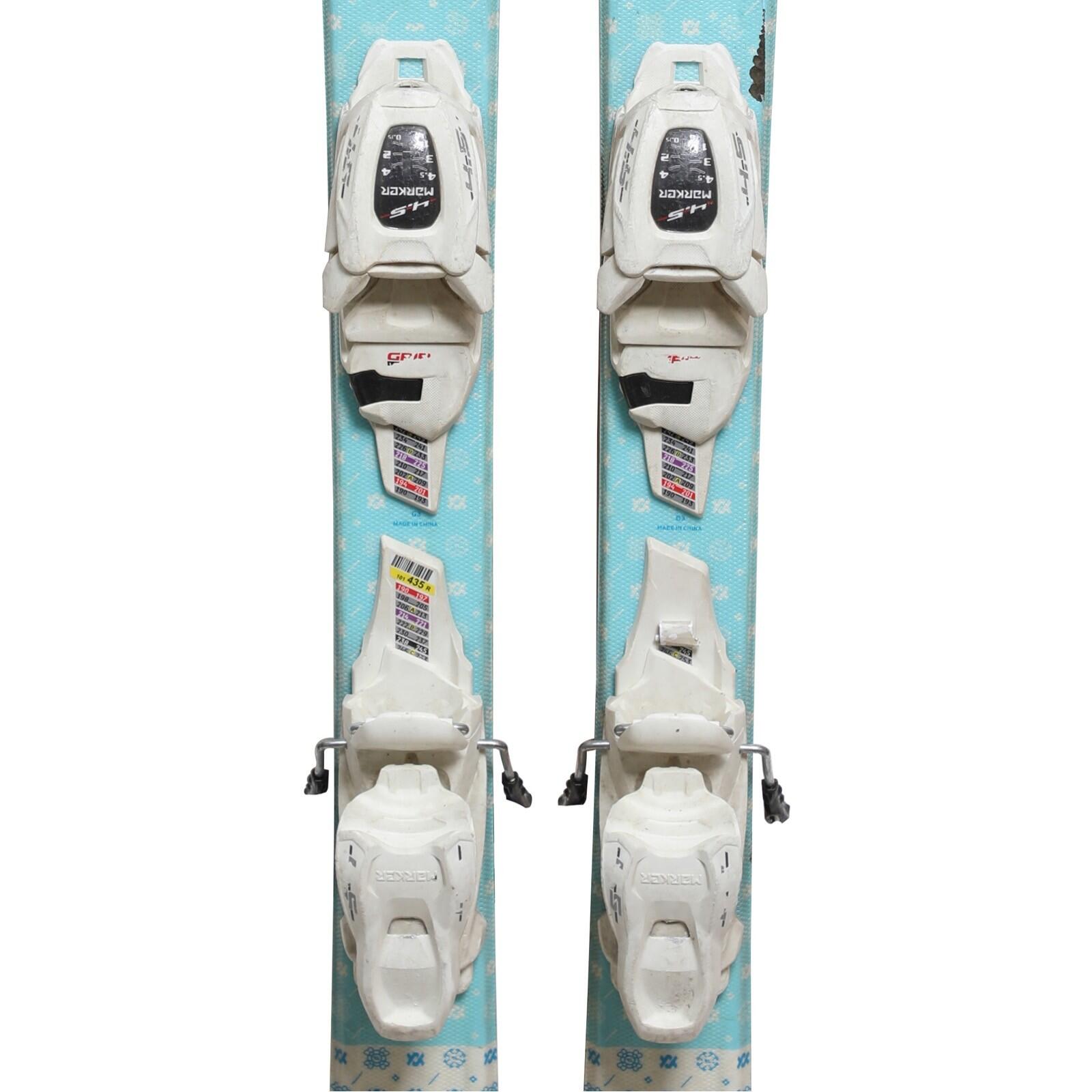 TWEEDEHANDS - Völkl, Racetiger Junior Ski + Bindingen - GOEDE 3/4