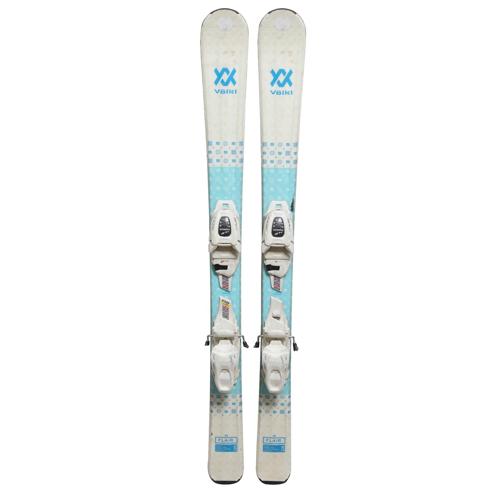 TWEEDEHANDS - Völkl, Racetiger Junior Ski + Bindingen - GOEDE 2/4