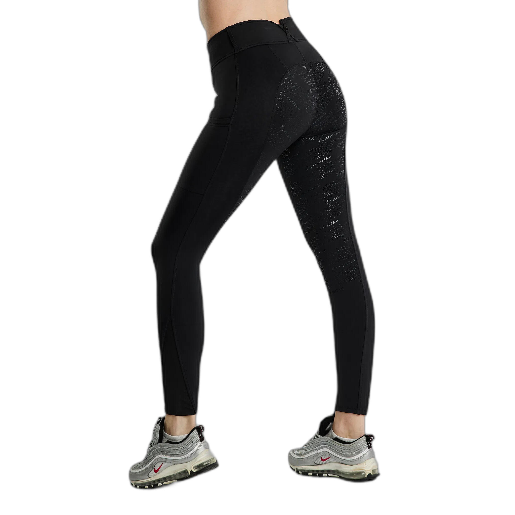 Damskie legginsy jeździeckie z pełną przyczepnością Montar Erica