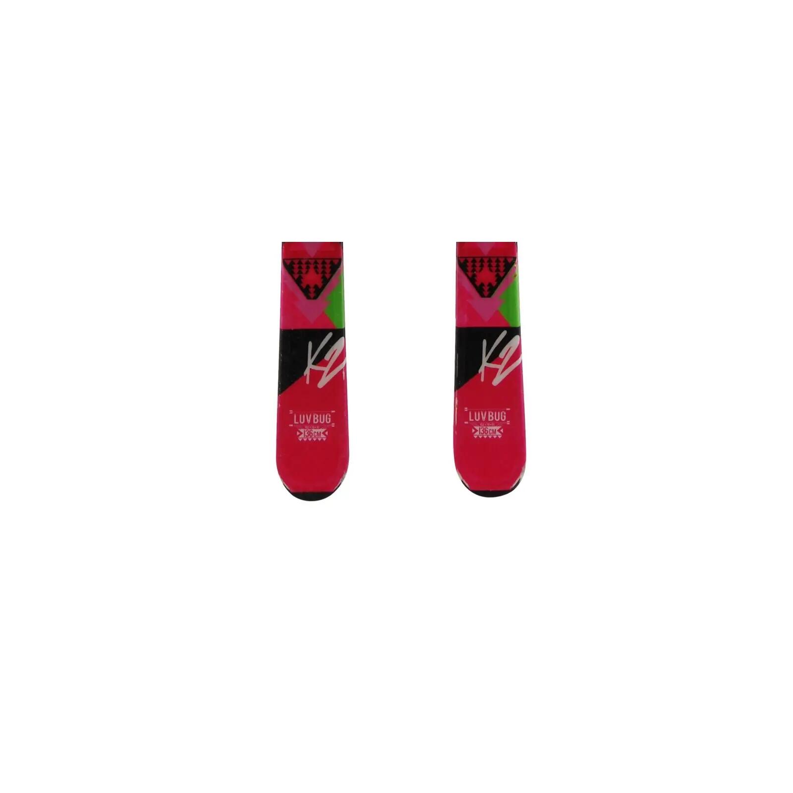 RECONDITIONNE - Ski Junior K2 Luv Bug + Fixations 4/5
