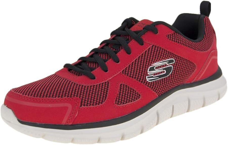 Y Ligera Zapatilla Hombre Skechers Track-bucolo Roja 2/7