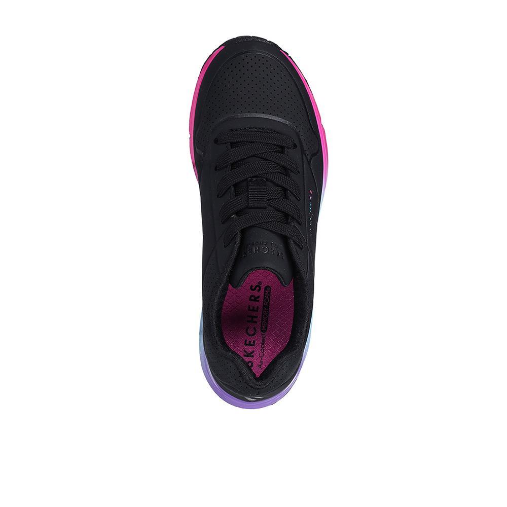 Zapatillas Skechers Niño Uno Gen1 Pop of Ombre Negro 3/4