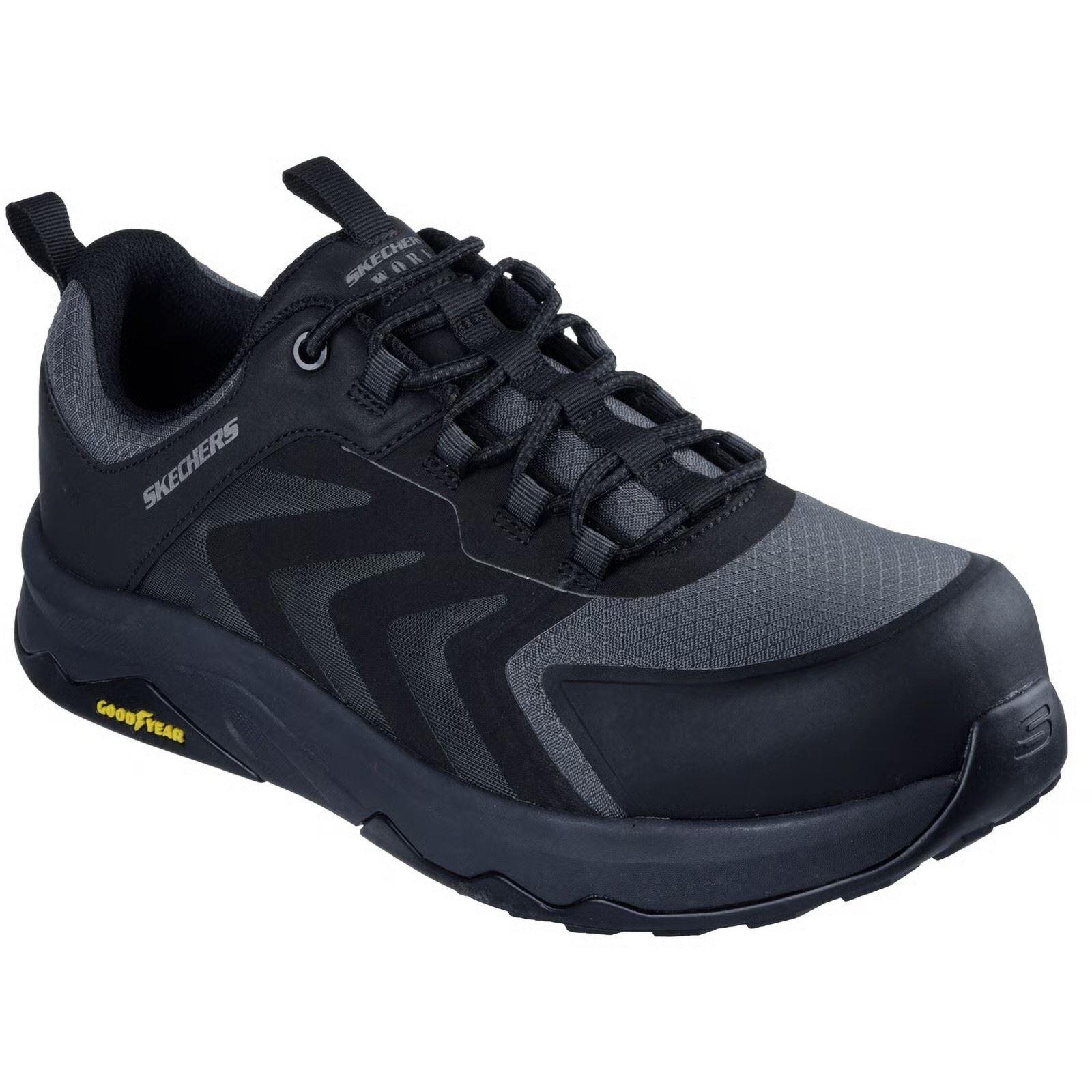 Skechers Workwear Speed-Flex Trekker Nylon Men's Black Safety Trainers 1/1
