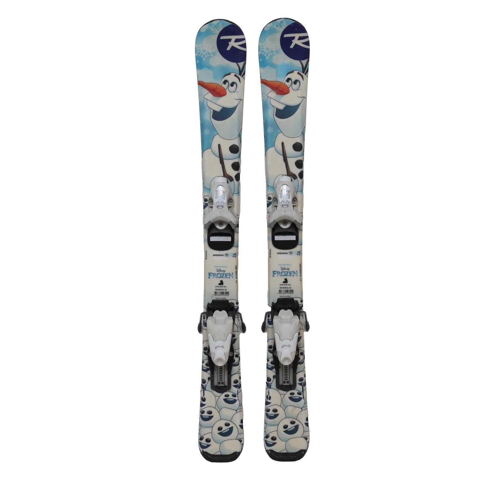 RECONDITIONNE - Ski Junior Rossignol Frozen + Fixations 2/4