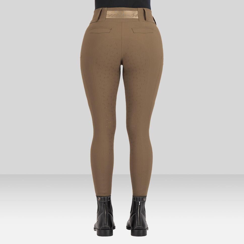Damskie legginsy jeździeckie z pełną przyczepnością Euro-Star Enforce