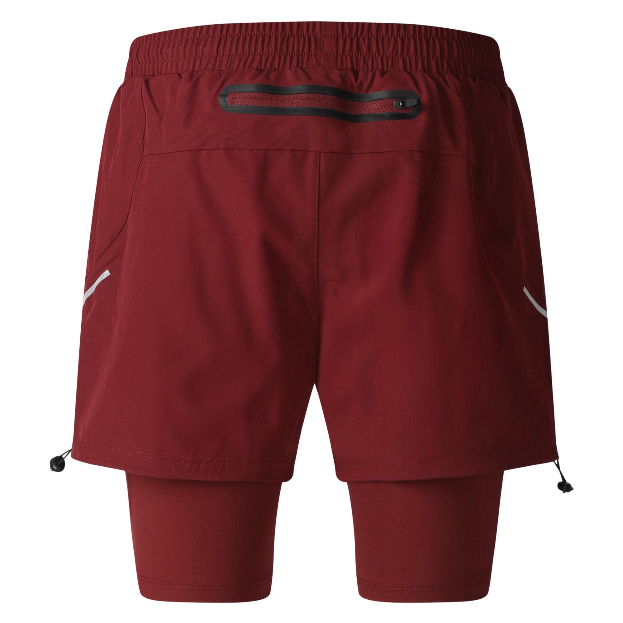 Pantaloncini Ibridi Uomo Umbro Pro Training Elite Cabernet 2/2