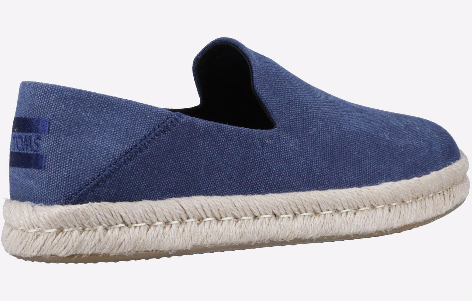 Men's Casual Espadrille Slip-On Shoes - Santiago - Navy Blue 3/4