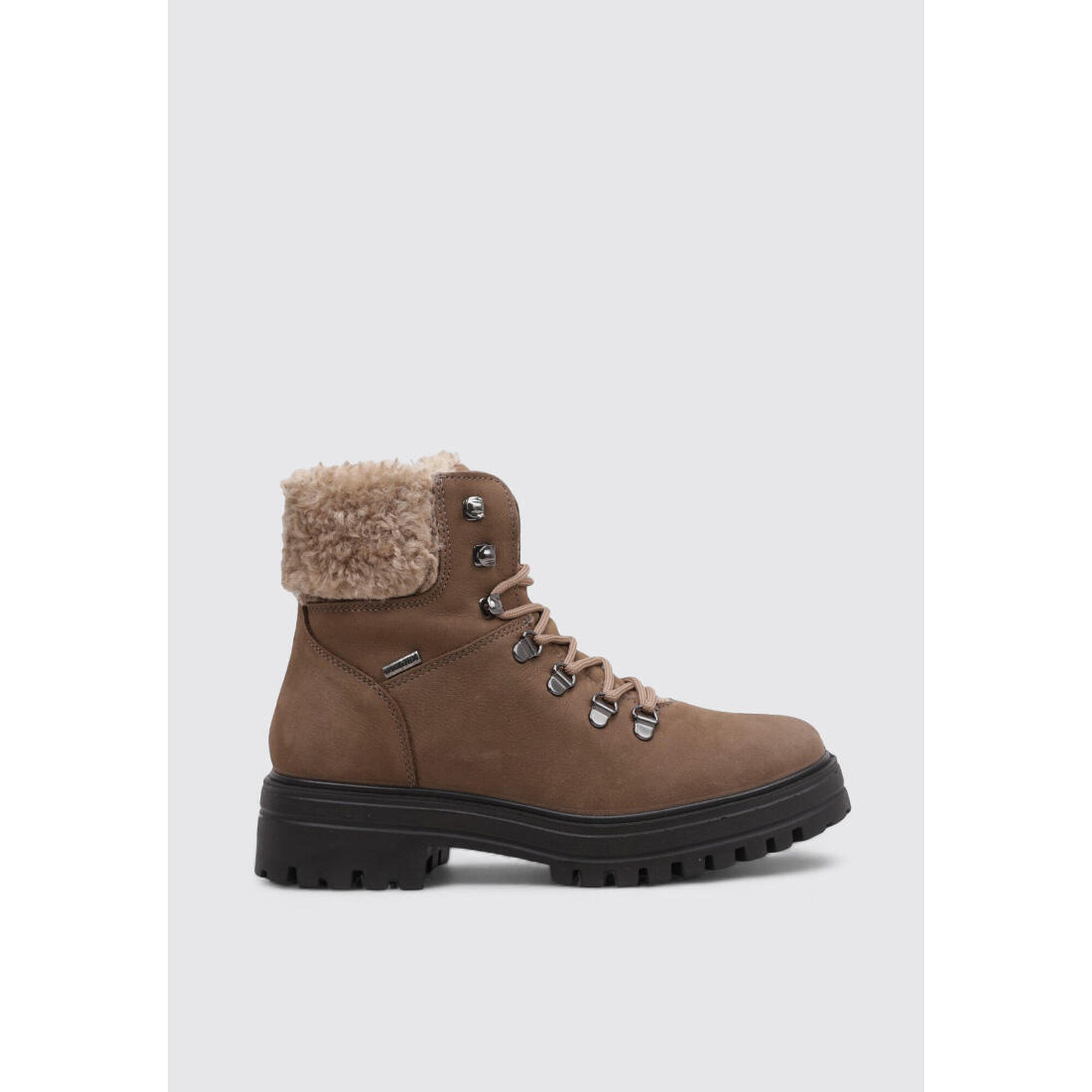 Imac - Imac 857508 - Bottes Femme Cuir Imperméables, Doublure Textile, Talon 5 Cm - Bottes - Marron - Decathlon