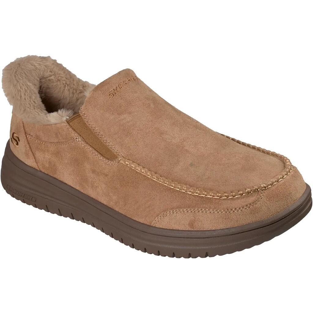 Skechers Murette Scofield Textile Men's Tan Slippers