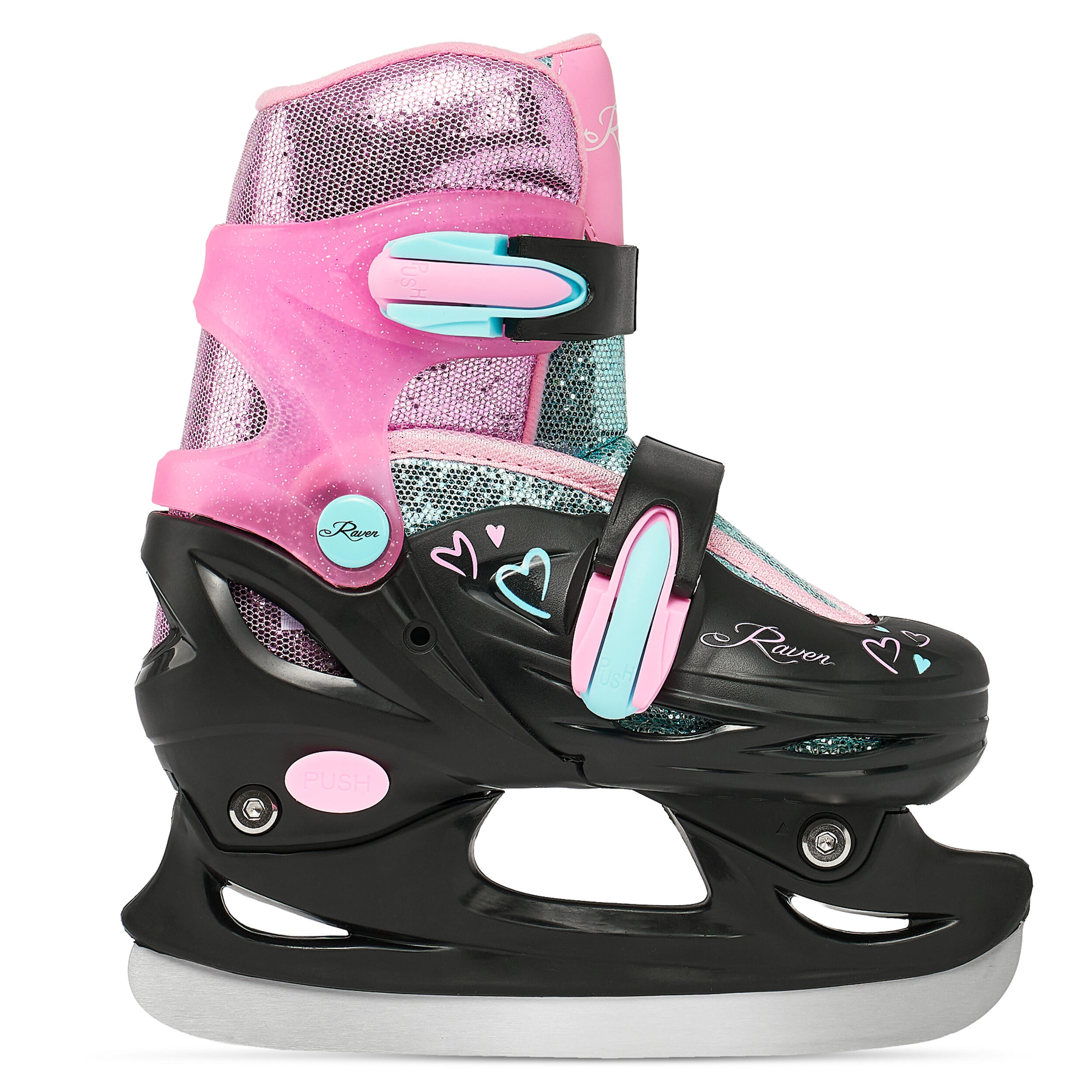 Raven Loret Patins de rodas ajustáveis 2 em 1 Hóquei com rodas luminosas 5/5