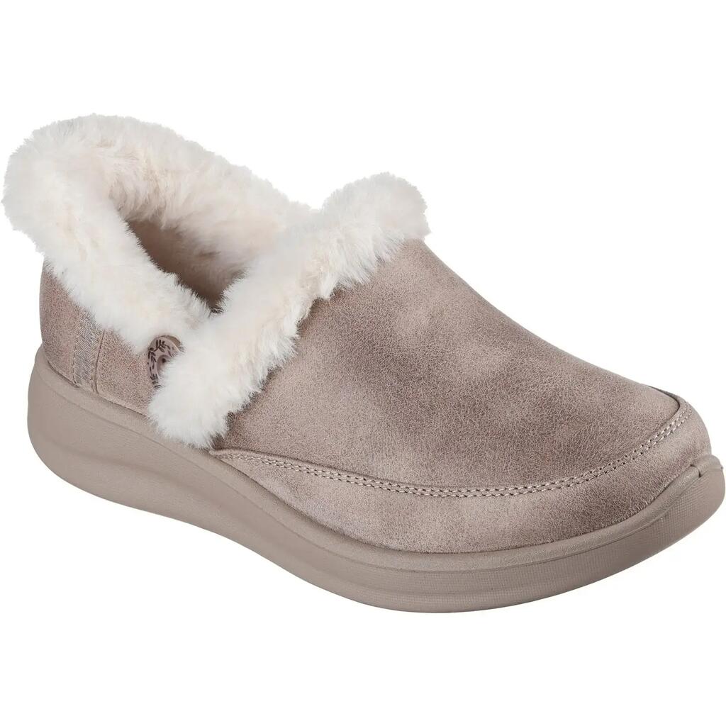 Skechers Cozy Escape Textile Women's Taupe Slippers