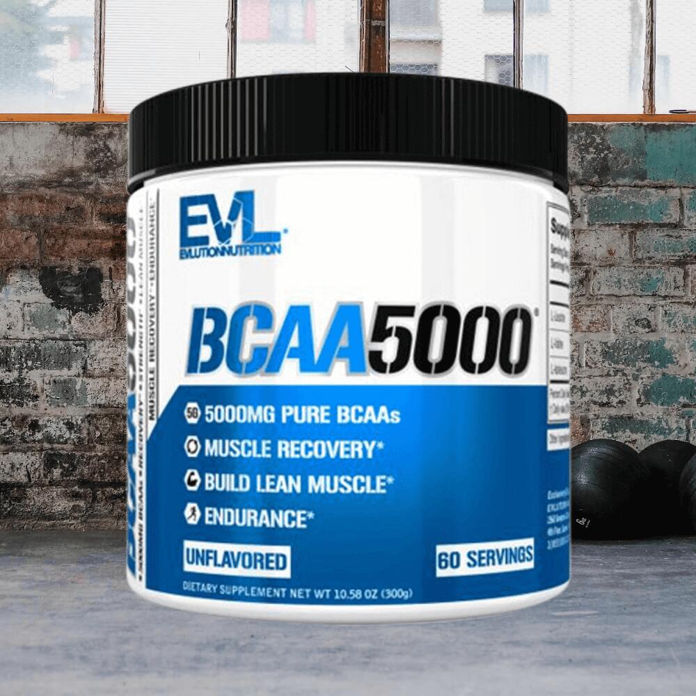 EVL Nutrition BCAA 5000 - Unflavored (60 serv) Standard - Acides aminés - BCAA 2/3