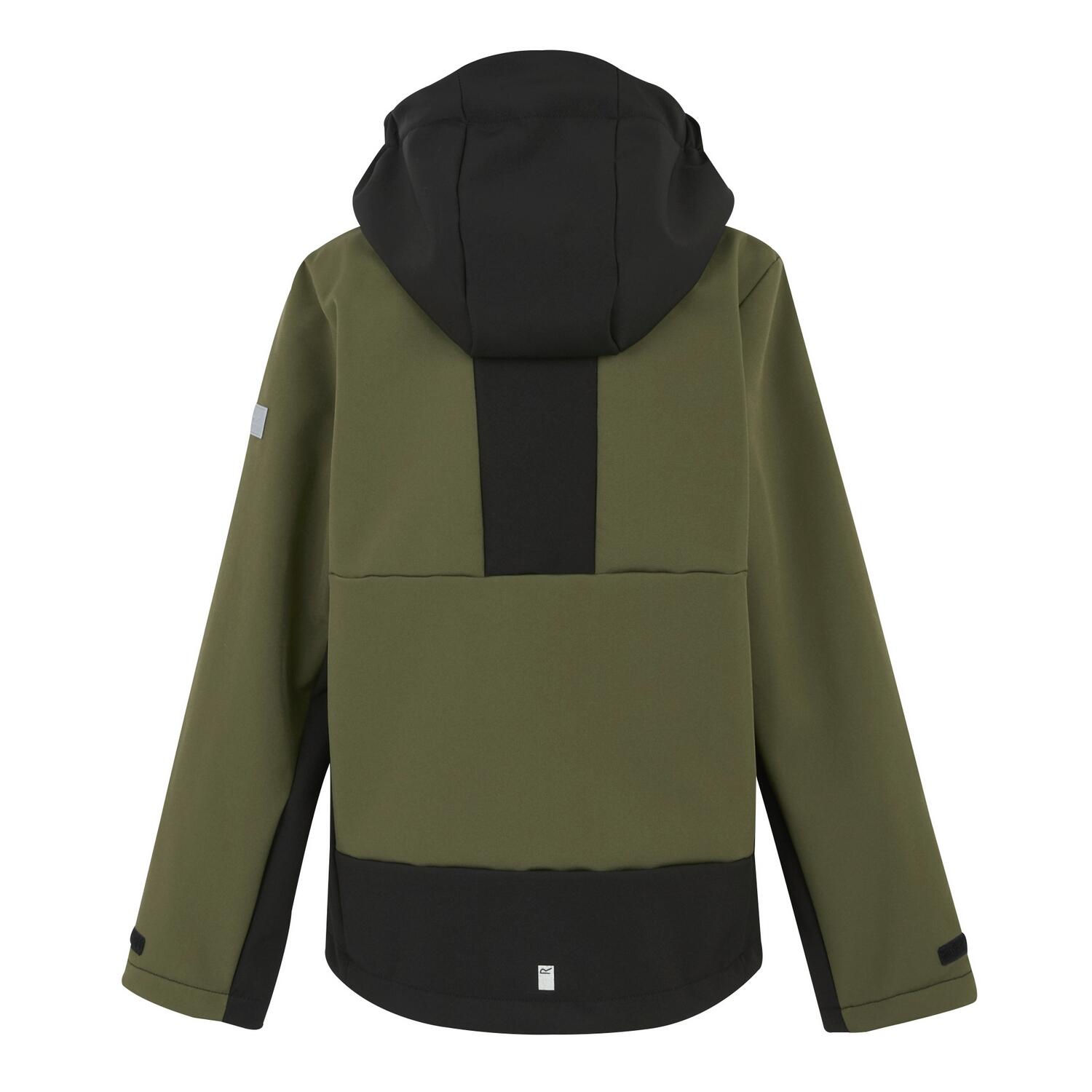 Casaco Soft Shell Impermeável Haydenbury Criança (Verde Azeitona Noite / Preto) 2/5
