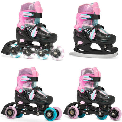 Patines Ajustables 4en1 Ruedas Luminosas Loret