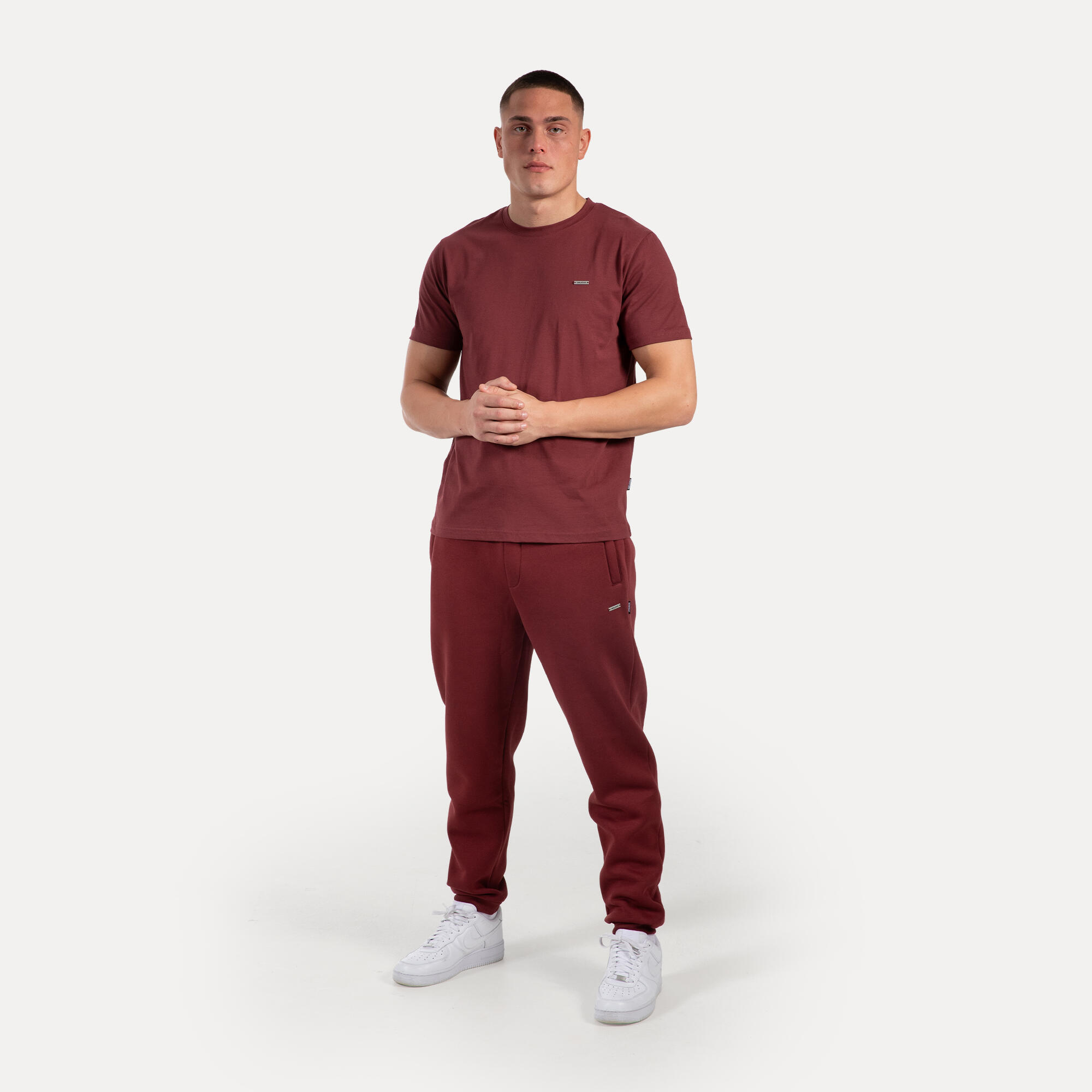 Herren Jogginghose Ilyas Bordeaux 3/5