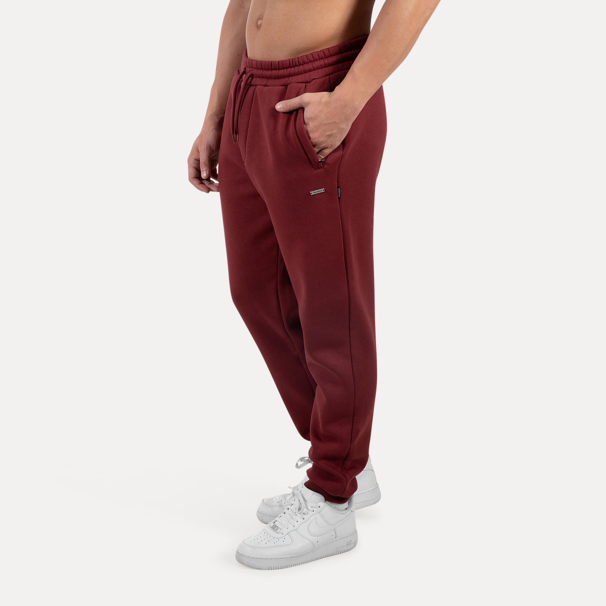 Herren Jogginghose Ilyas Bordeaux 2/5