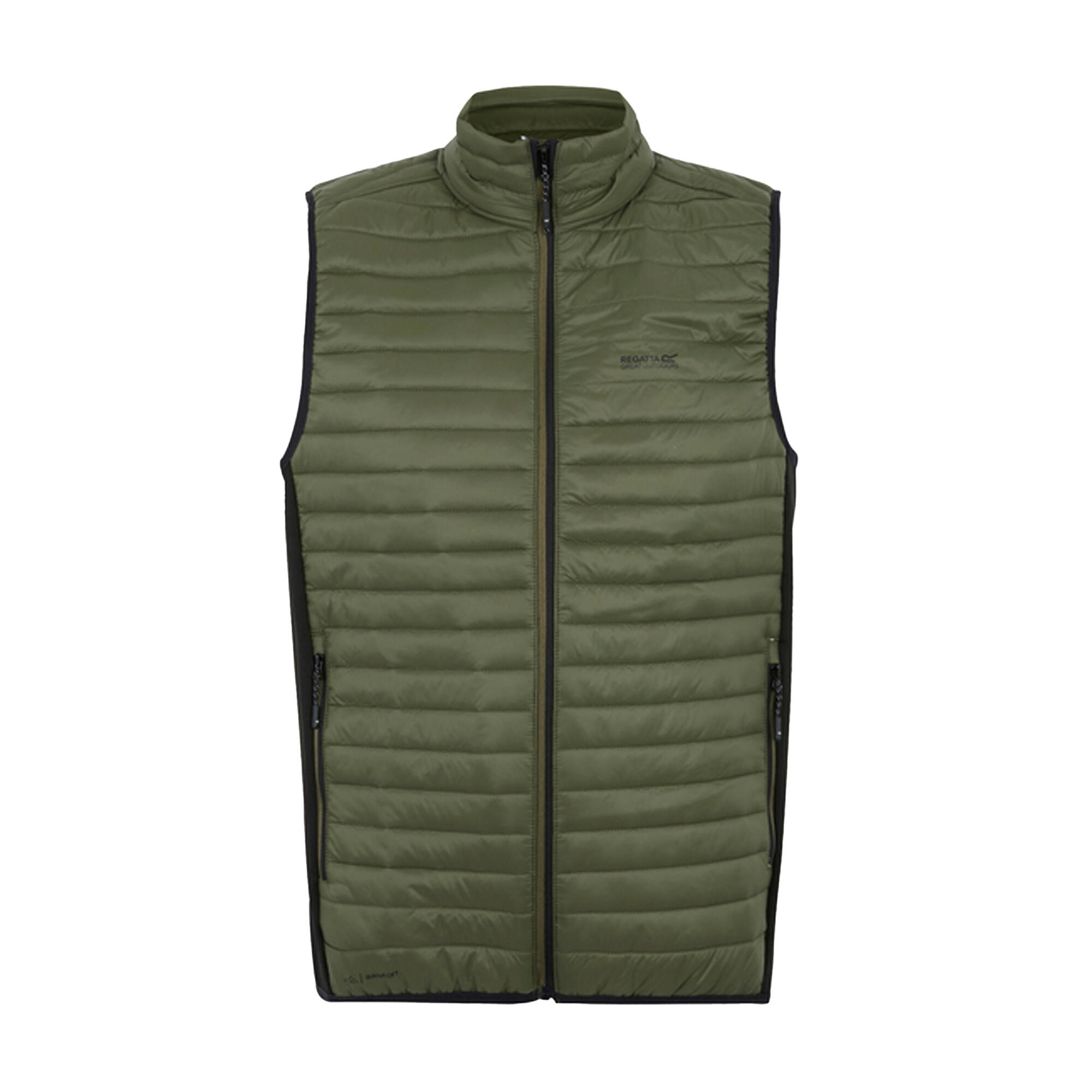 REGATTA Mens Andreson Hybrid Padded Jacket (Olive Night/Black)
