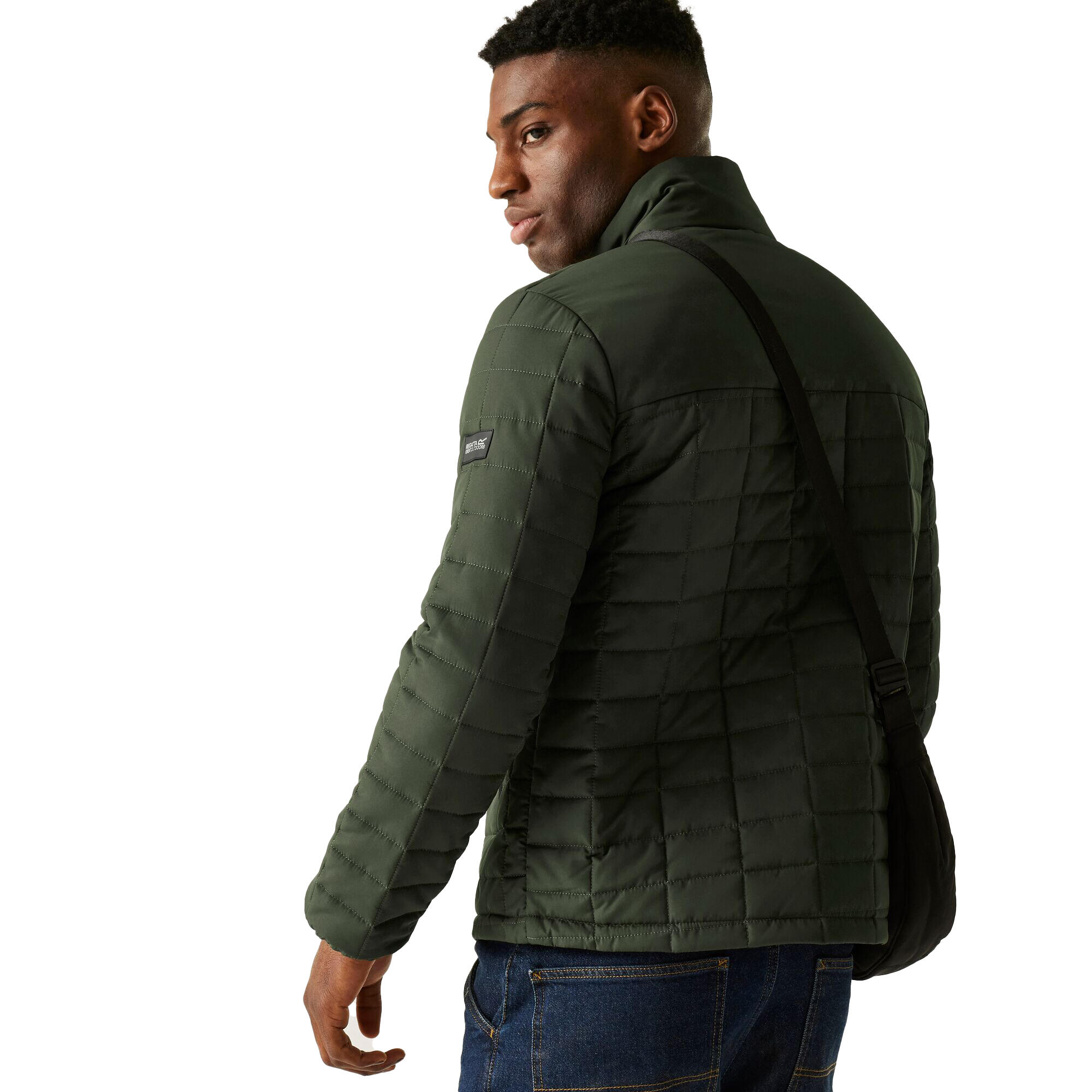 Veste Matelassée HAIRE Femme (Kaki Foncé / Noir) 4/5