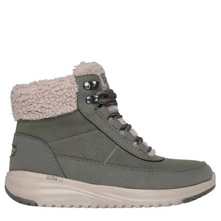 Comodo Y Calido Botin Mujer Skechers On-the-go Stellar Alpine Kaki