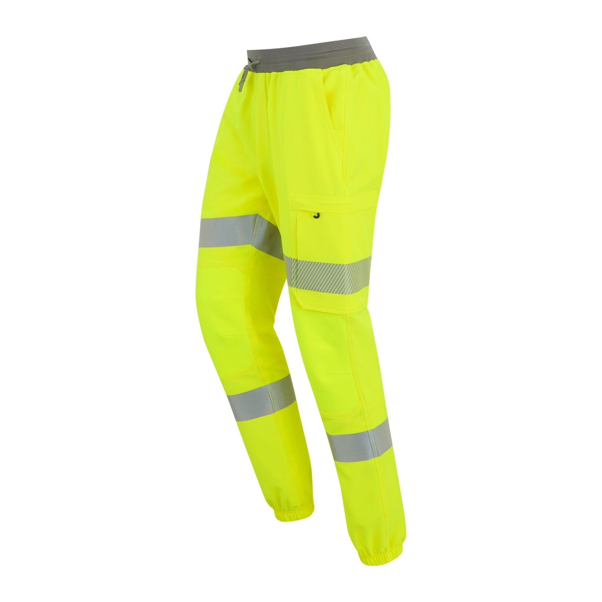 Mens Prolite Stretch HiVis Trousers (Yellow) 3/5