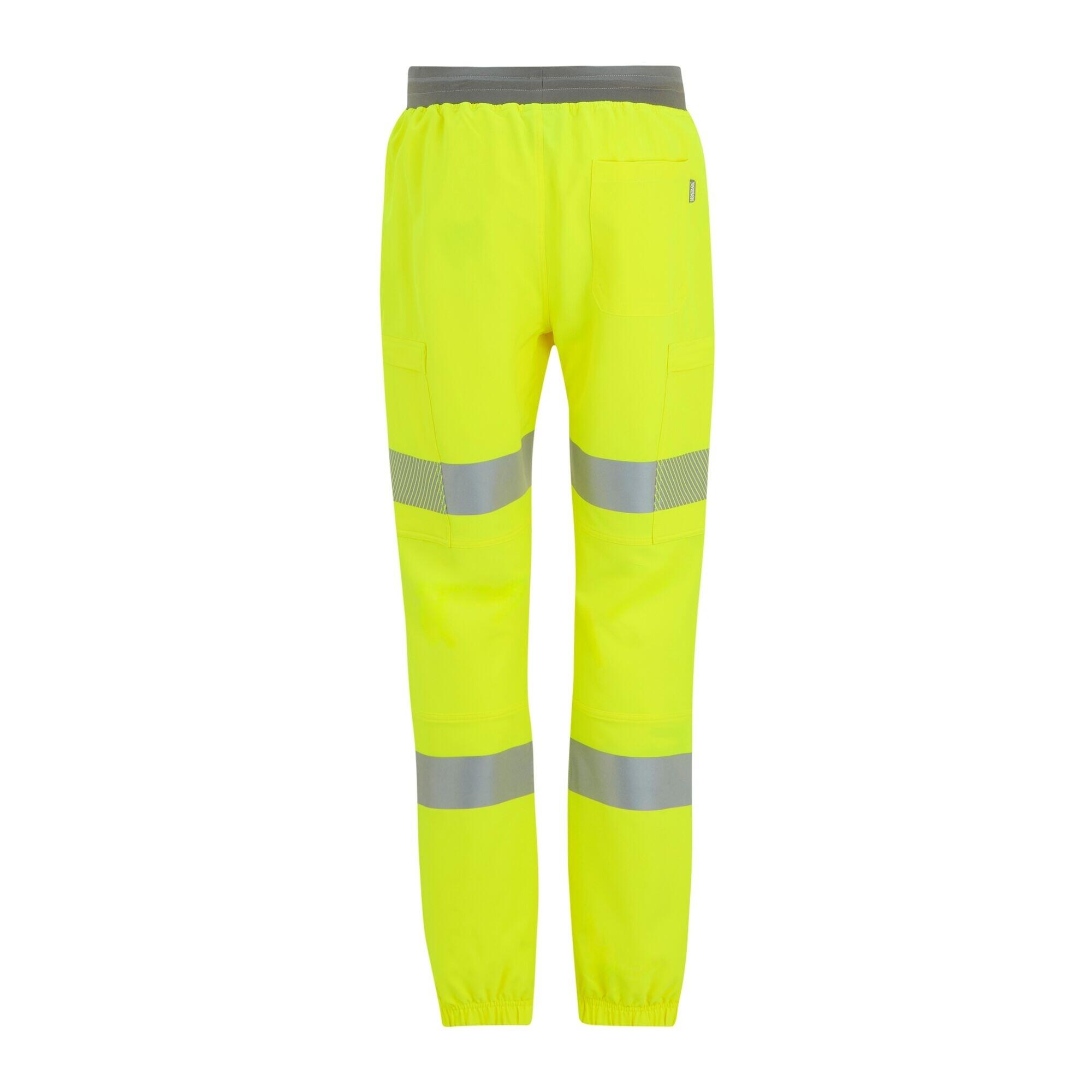 Mens Prolite Stretch HiVis Trousers (Yellow) 2/5