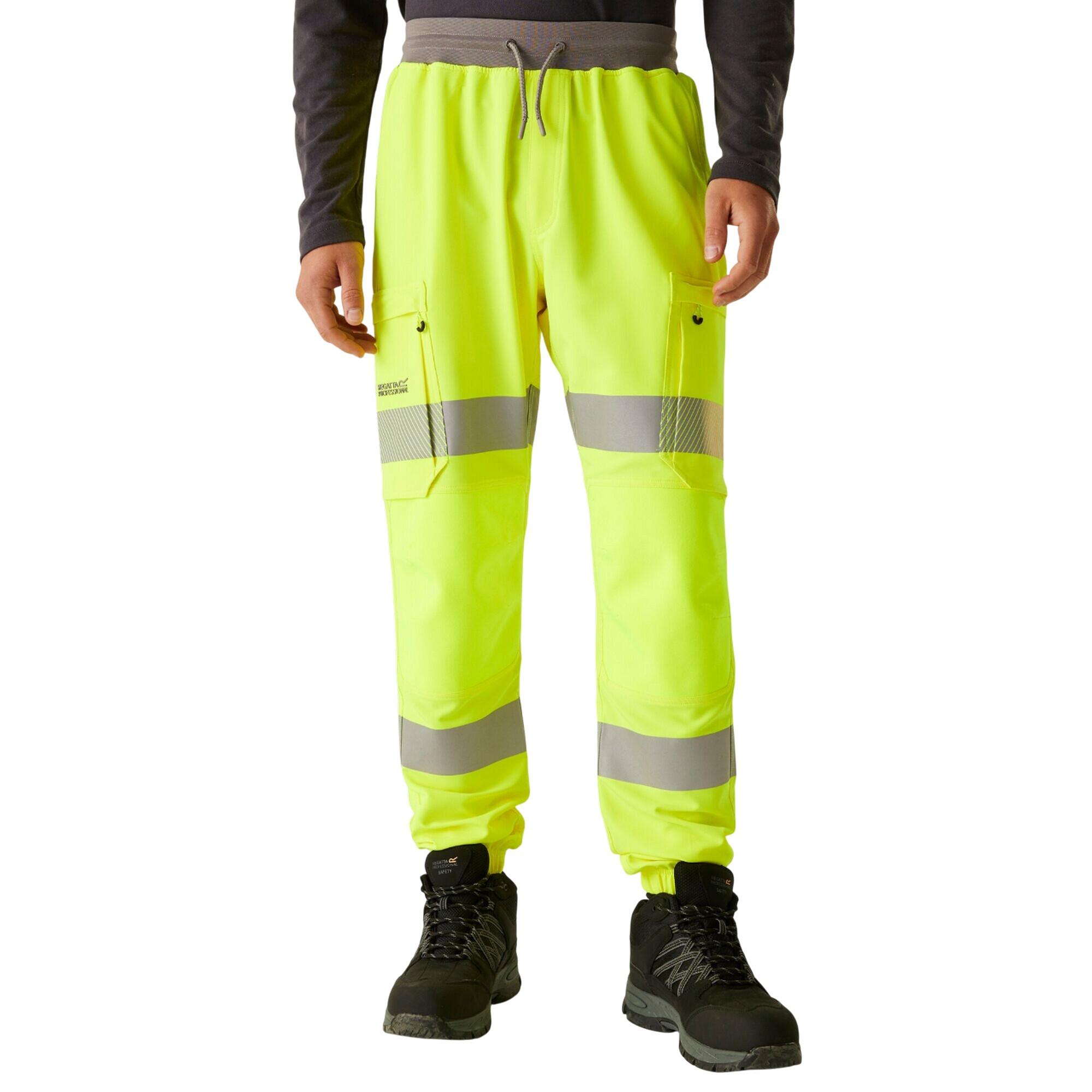 Mens Prolite Stretch HiVis Trousers (Yellow) 4/5
