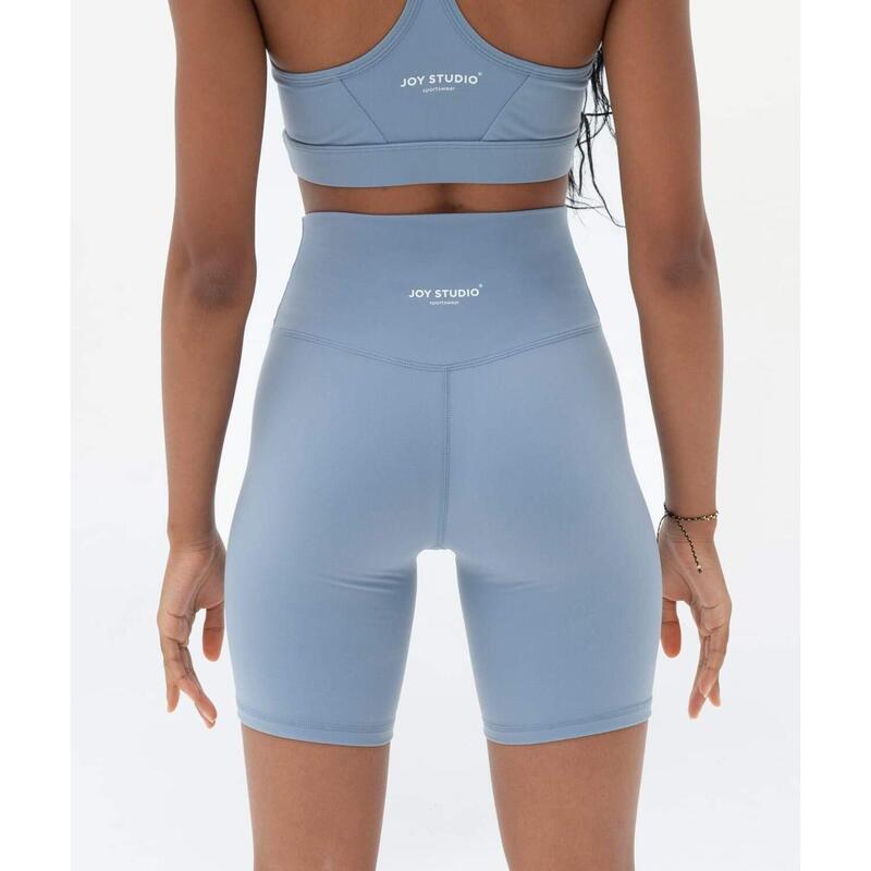 Mallas Cortas Mujer Fitness Soft Touch - Cielo