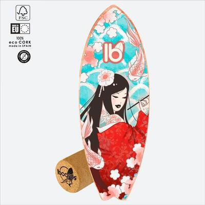 Balance Board IBOARDS Kijura No Uta – Surf Trainer mit Korkrolle