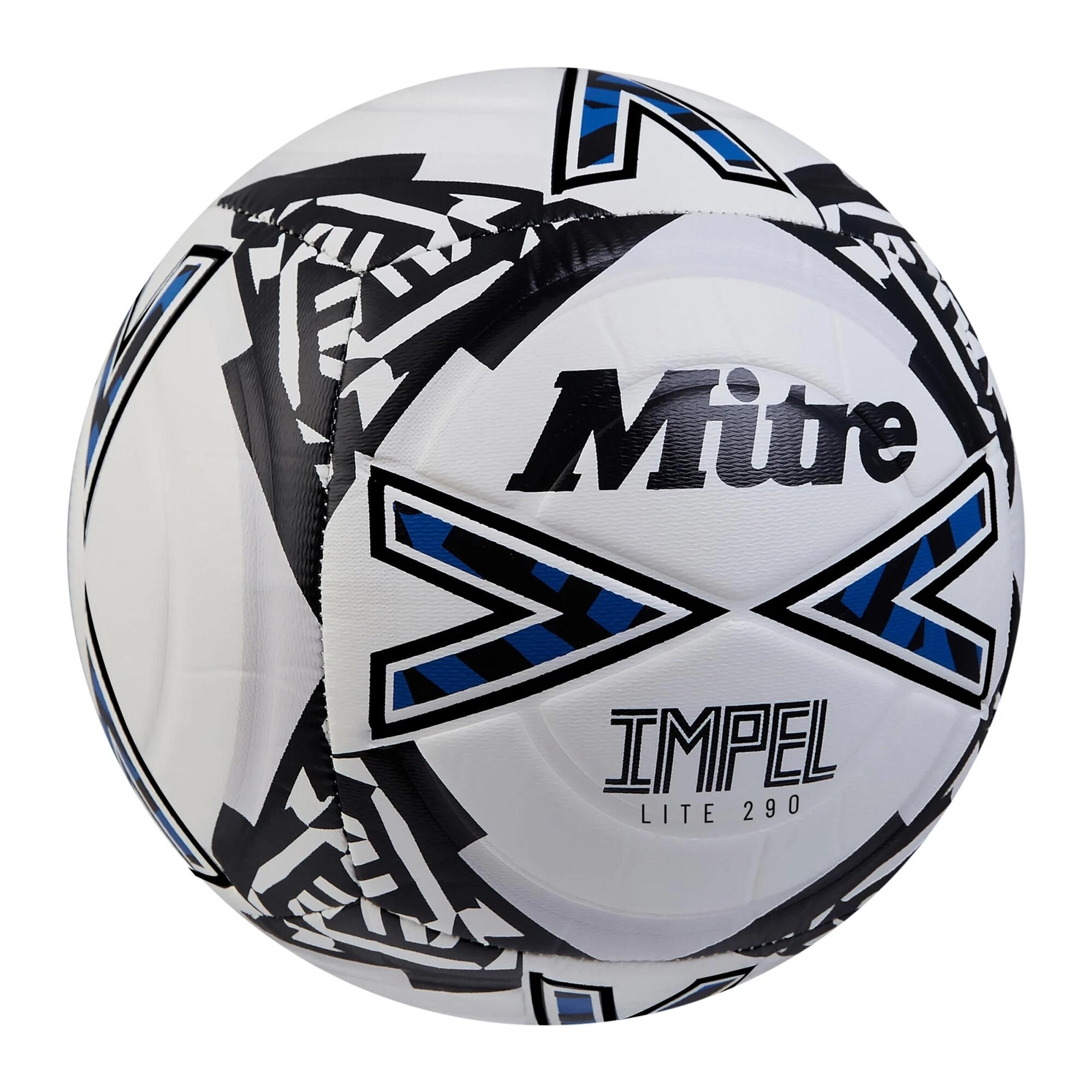 Ballon De Foot Entraînement IMPEL LITE (Blanc / Noir / Bleu) Taille 4 3/3