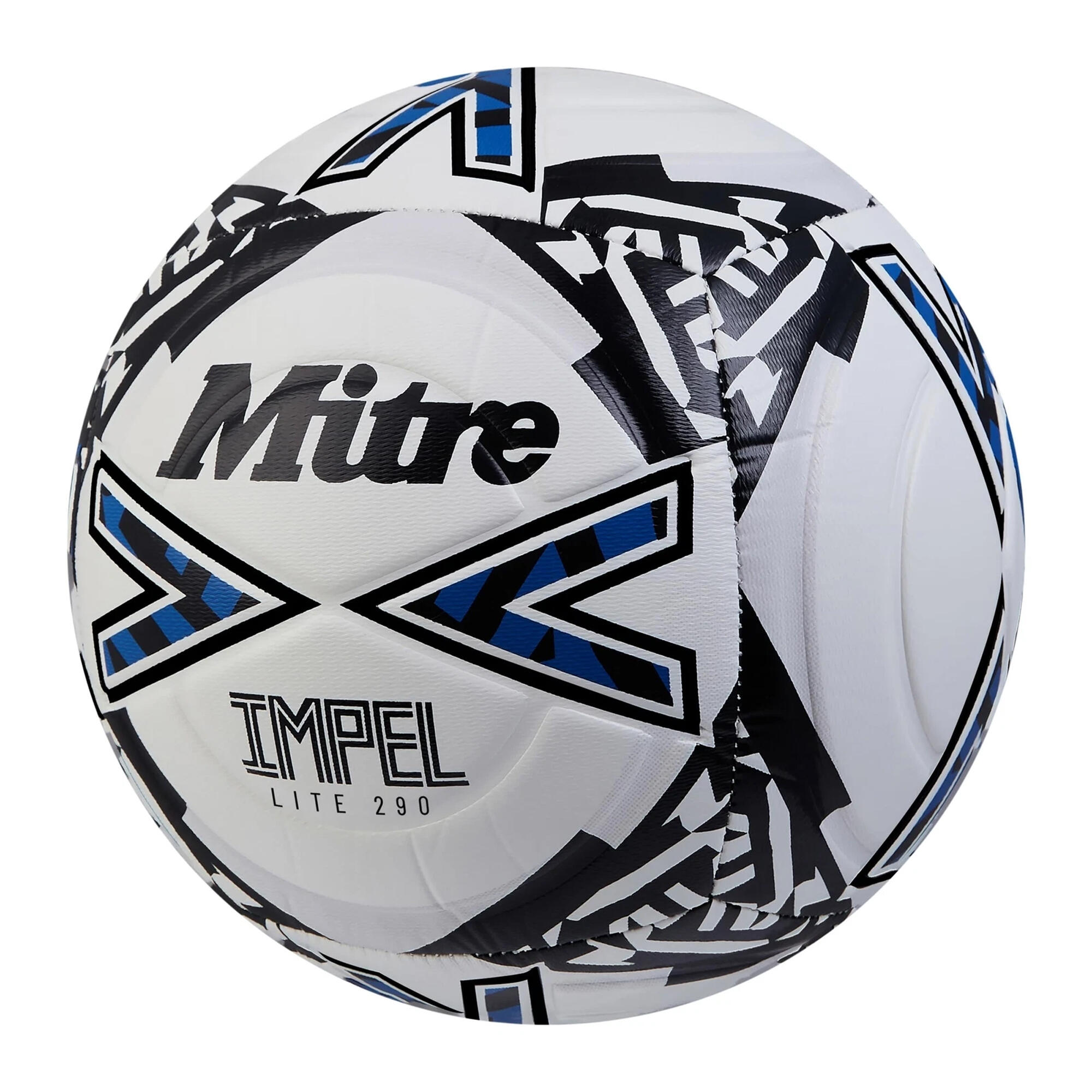 Ballon De Foot Entraînement IMPEL LITE (Blanc / Noir / Bleu) Taille 4 2/3