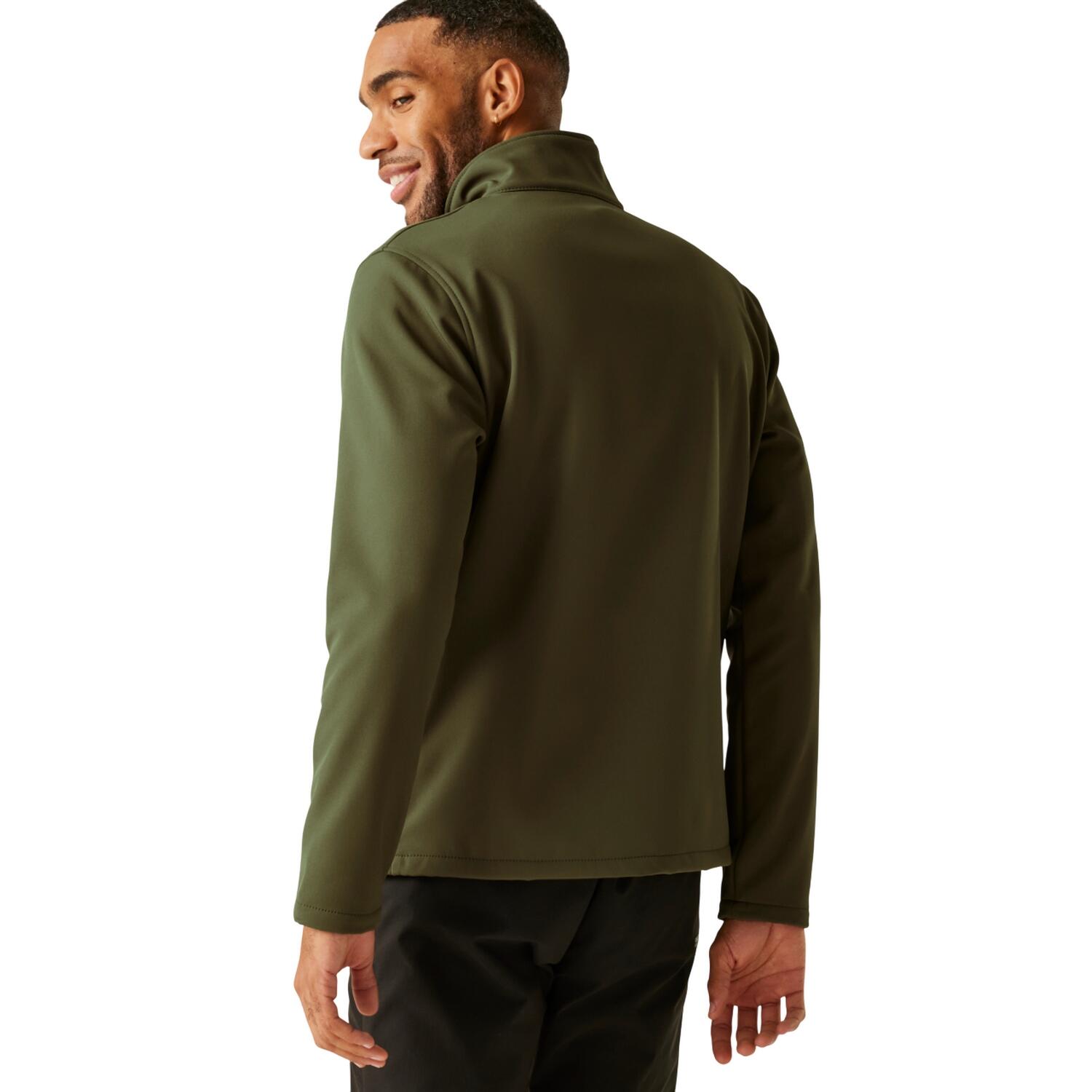 Veste Softshell CERA Homme (Vert Kaki Foncé) 4/5