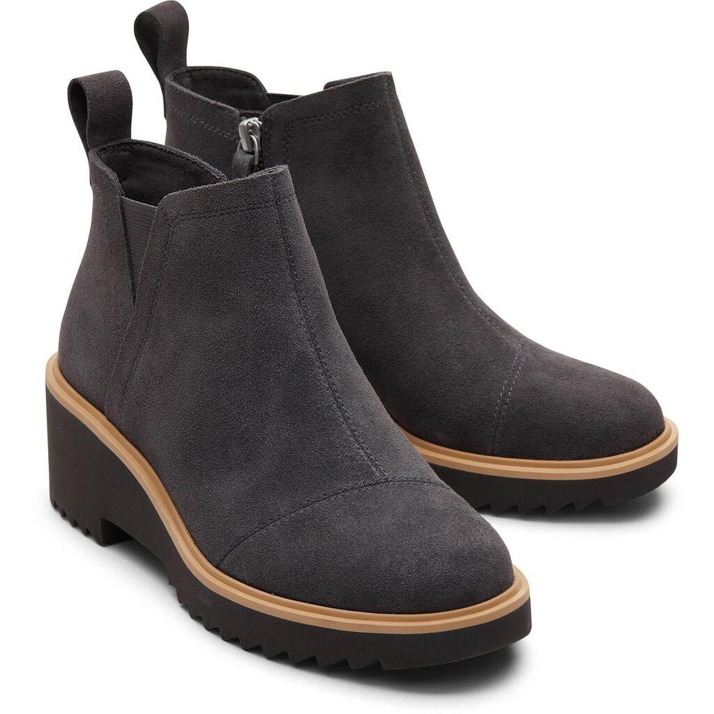 TOMS Maude Leather Women's Forged Iron Boots