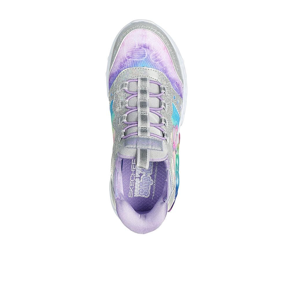 Zapatillas Skechers Niña Infinite Heart Lights Grises 3/5
