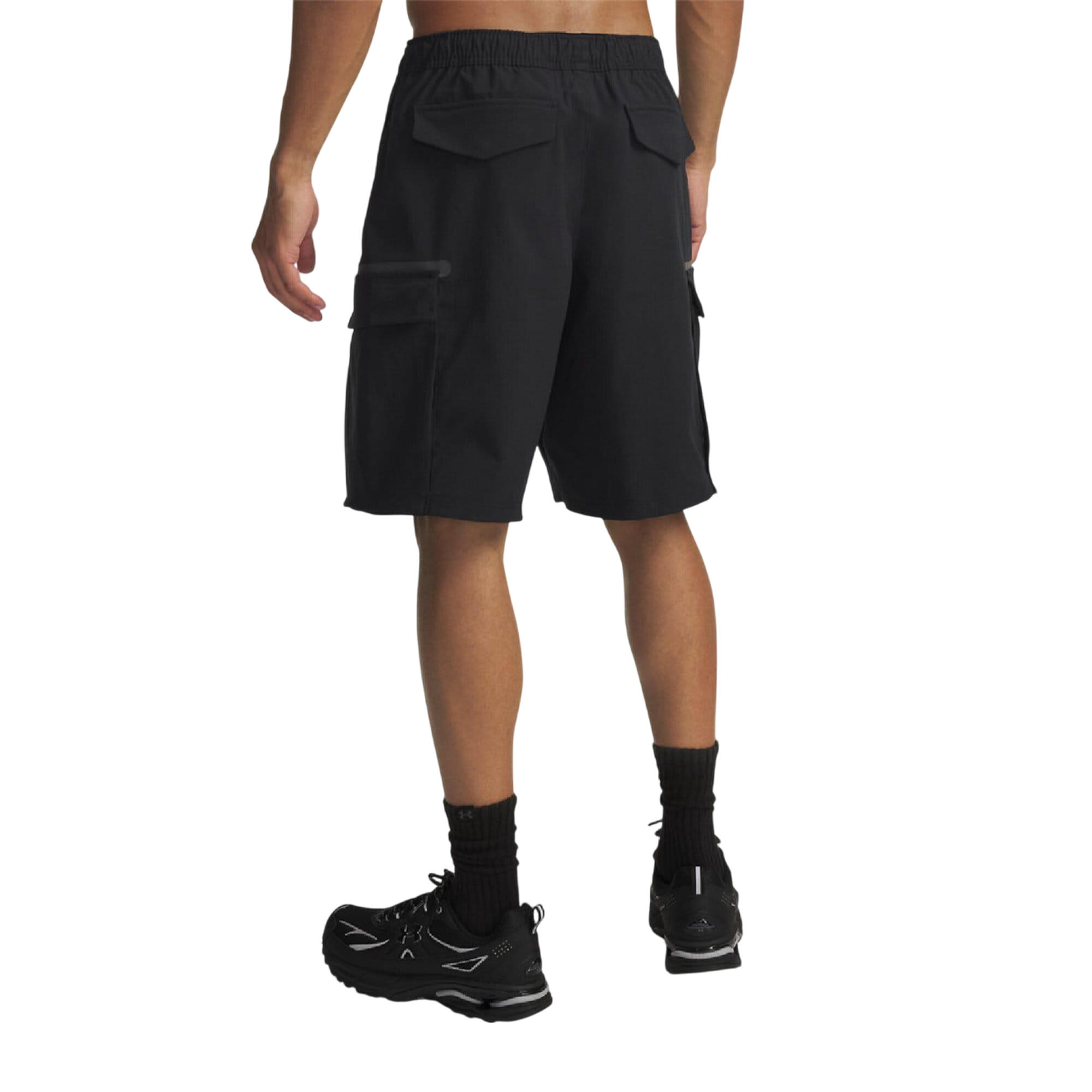 Pantaloncini Uomo Under Armour Unstoppable Utility Nero 2/4