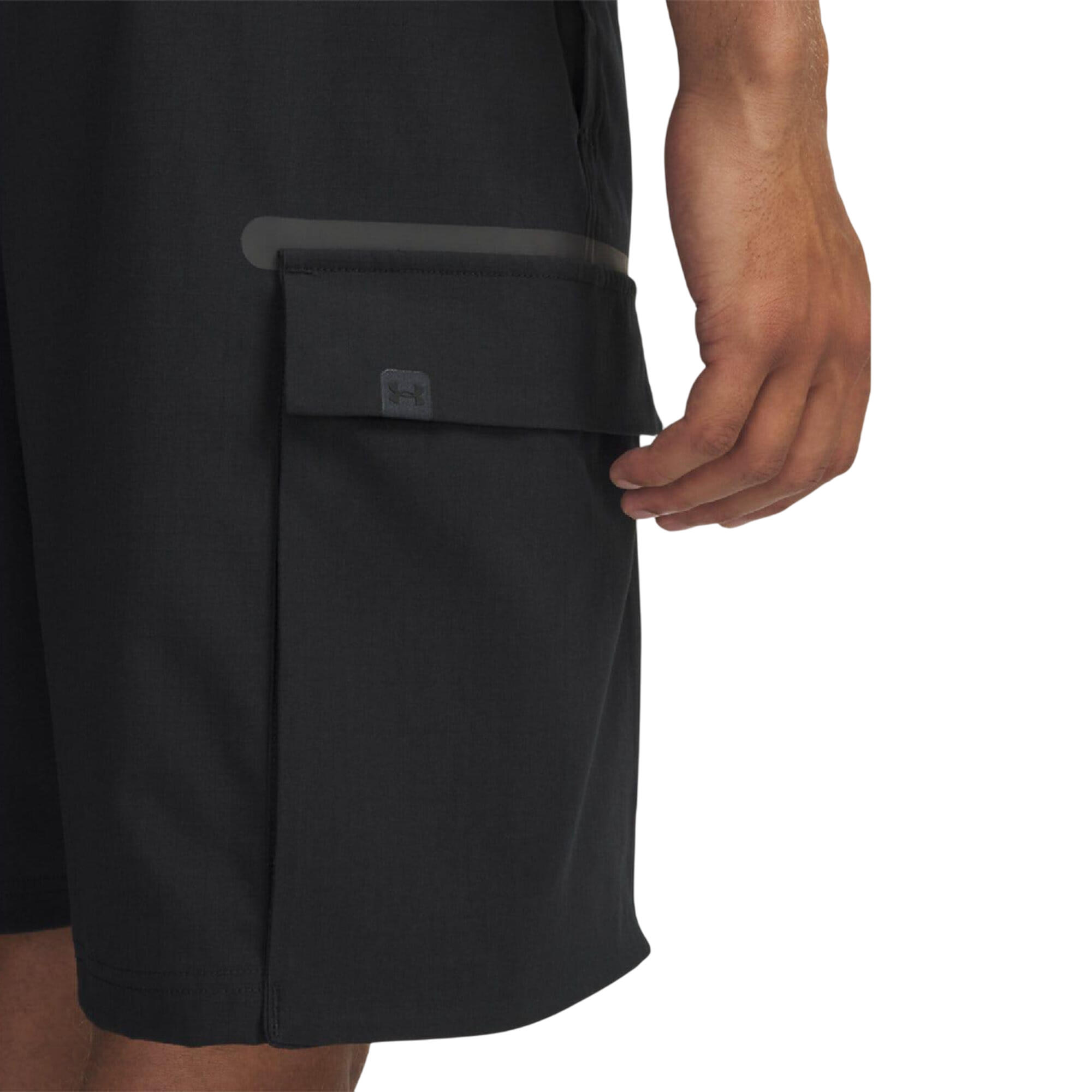 Pantaloncini Uomo Under Armour Unstoppable Utility Nero 4/4