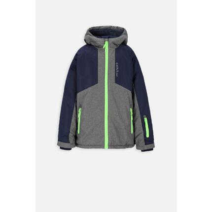Kurtka narciarska chłopięca snowboard Lemon Explore ZL3 szara