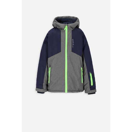 Kurtka narciarska chłopięca snowboard Lemon Explore ZL3 szara