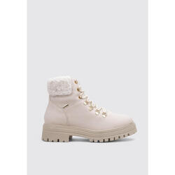 Imac 857508 Bottes esquimales femme Beige, cuir imperméable