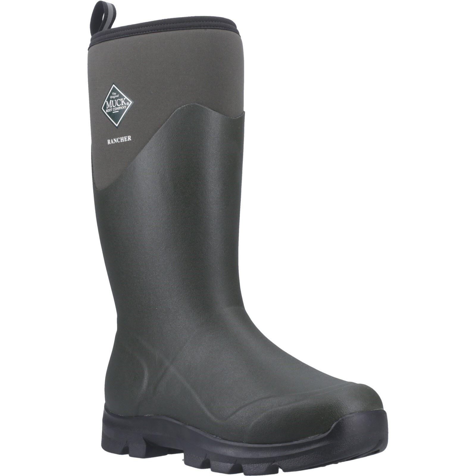 Muck Boots Rancher Rubber Men's Dusty Olive/Black Winter Knee High