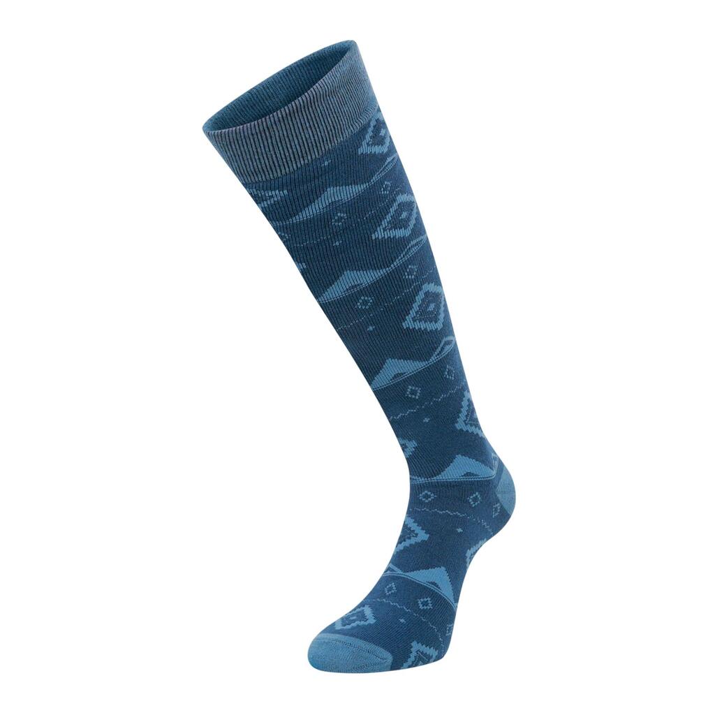 Mens Fair Isle Socks (Moonlight Denim)