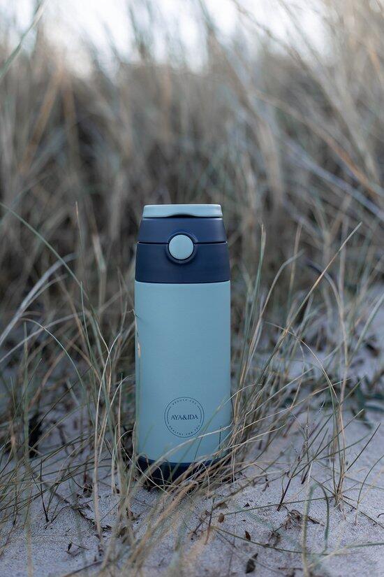 Thermobeker met rietje 885ml Mint Green 5/6