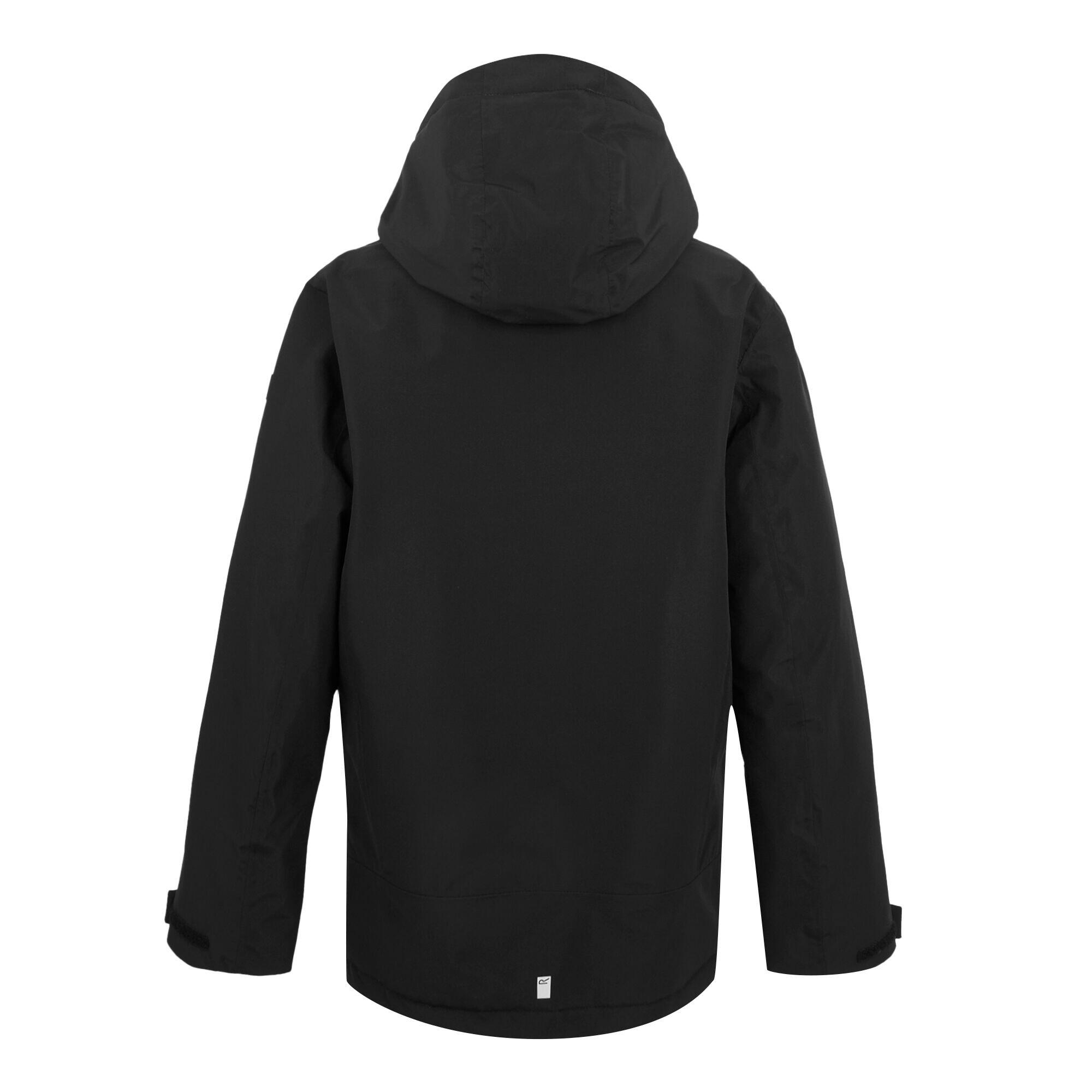 Casaco impermeável Frelton para crianças e jovens (Preto) 2/5