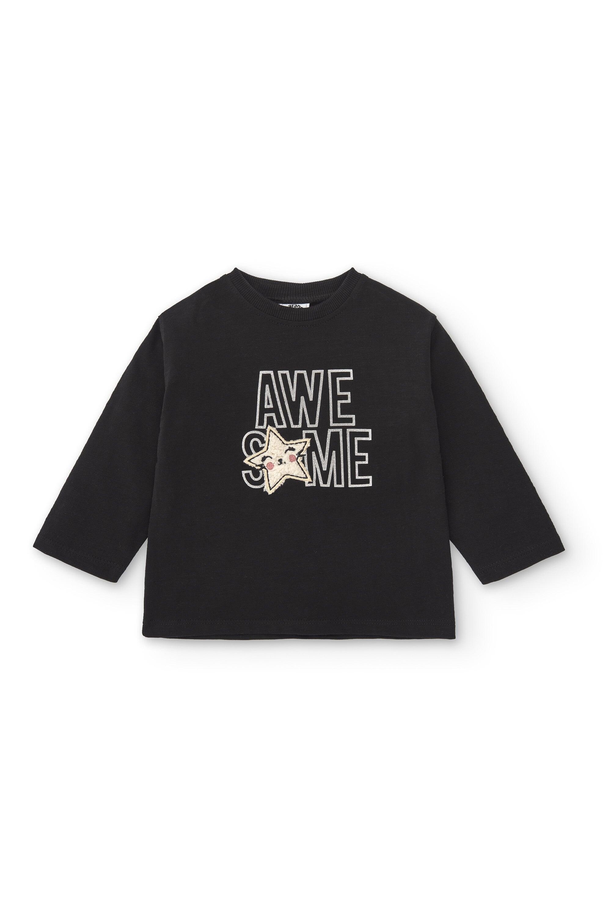 Camiseta de manga comprida para bebê, 2/4