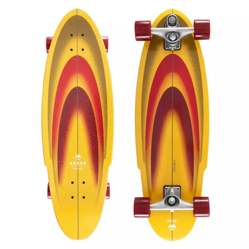 Arbor - Arbor Surfskate Arbor X Carver C7 Jordan Brazie 33" - Surfskate - Jaune - 254 Mm - Decathlon