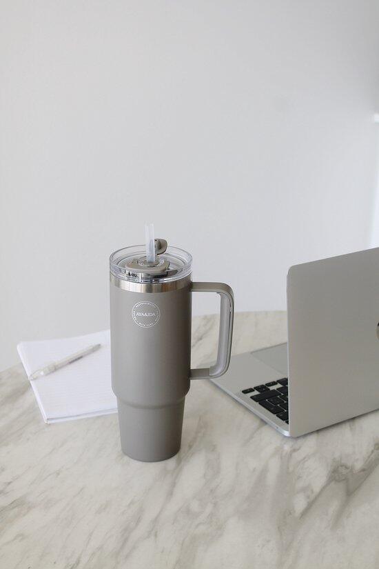 Thermocup avec paille 885ml Driftwood 3/5
