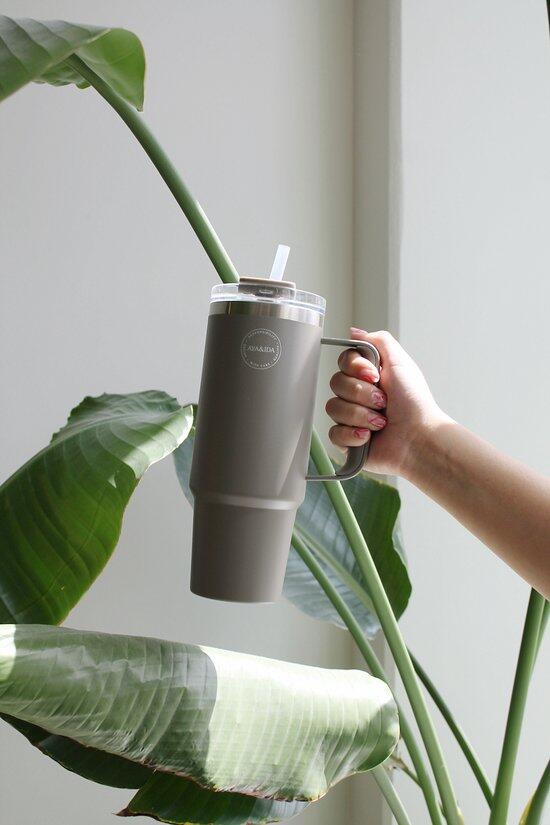 Thermocup avec paille 885ml Driftwood 5/5