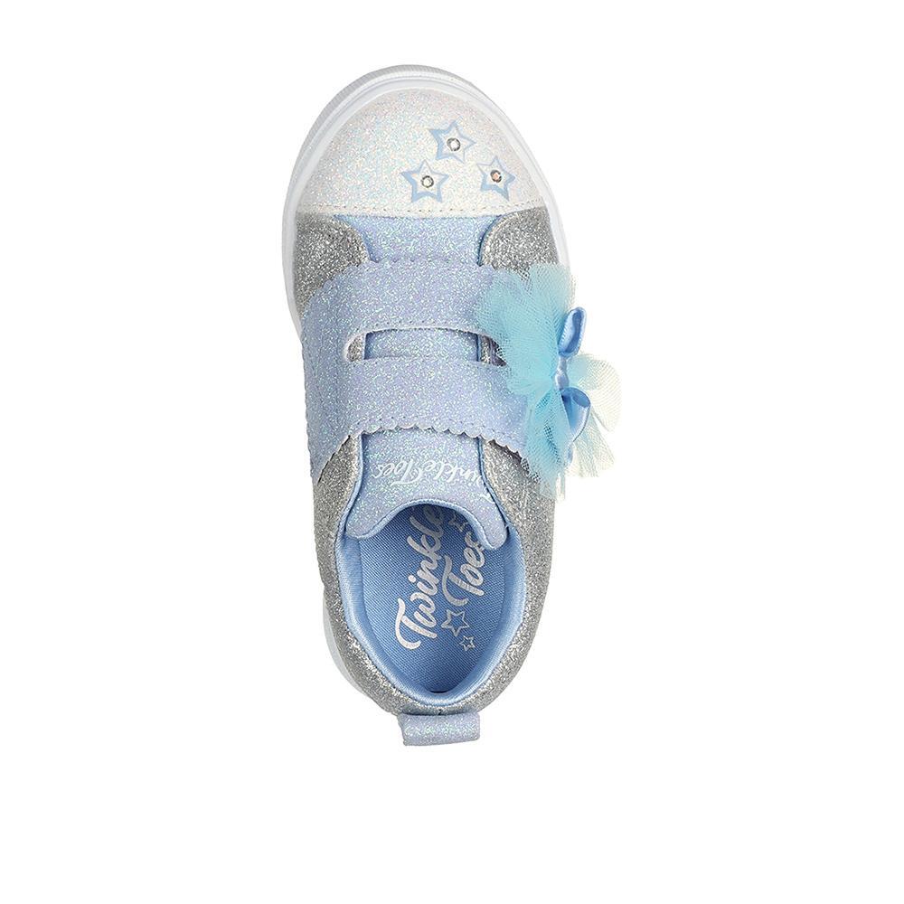 Os Sapatos do Filho Skechers brilham e faíscas iridescentes 3/4