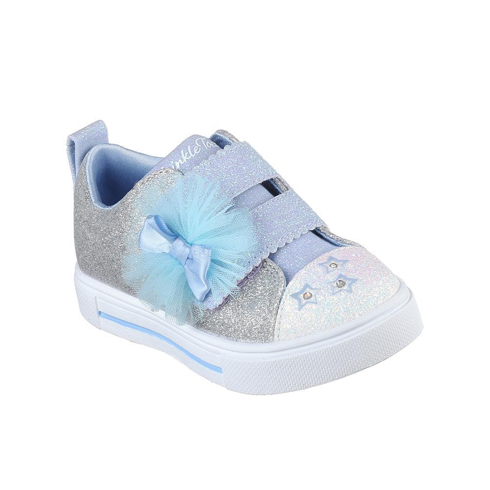 Os Sapatos do Filho Skechers brilham e faíscas iridescentes 2/4