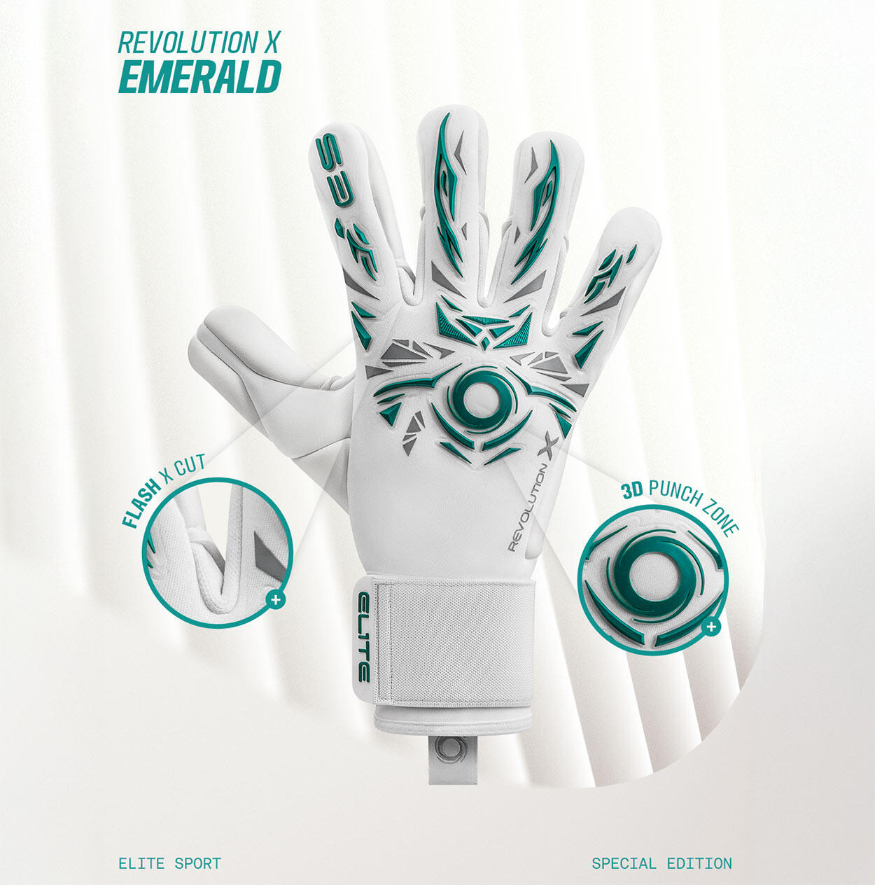 Elite Sport Neo Revolution X Keepershandschoenen - Emerald 3/5